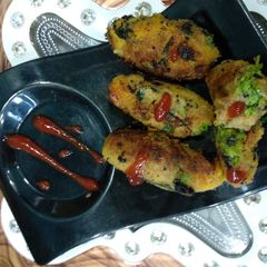 A picture of Peas patties.