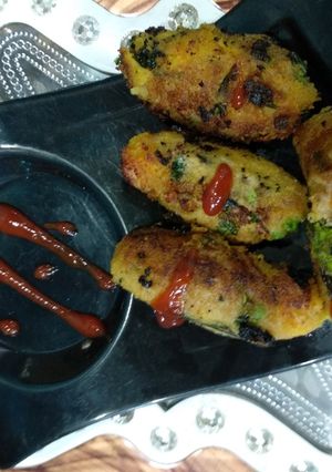 A picture of Peas patties.