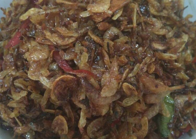 Proses Menyiapkan Sambel goreng kering udang rebon, Sempurna