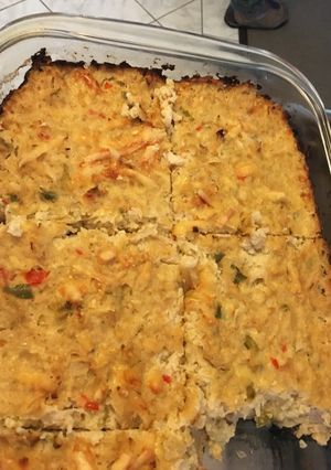 Una foto de Budín de coliflor