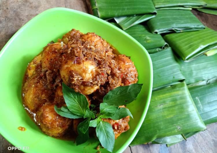 Siap Saji Telur Balado Sedap Nikmat