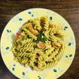 Pesto cherry tomato pasta