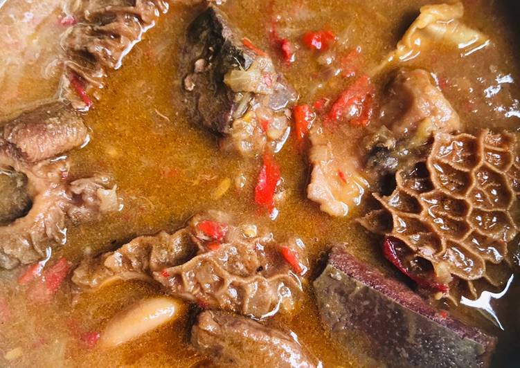 Step-by-Step Guide to Make Tasty Offals pepper soup | Easy Recipe For Beginner