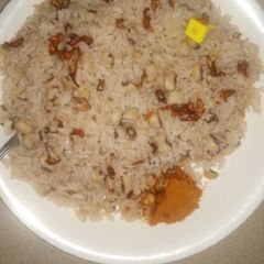 A picture of Rice and beans.
