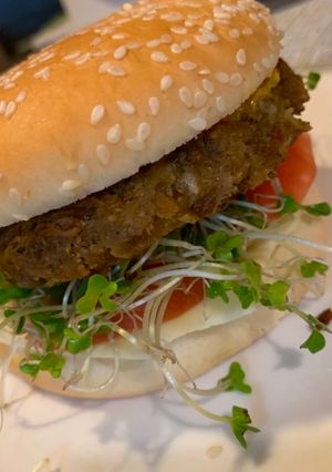 Una foto de Hamburguesa vegetariana