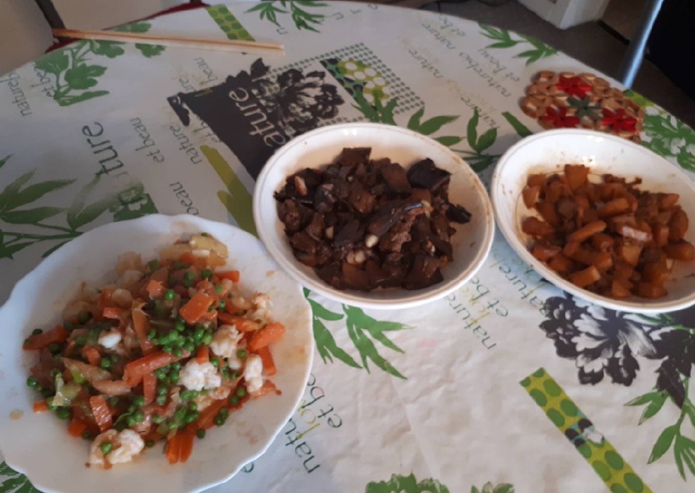 Menu familial asiatique