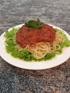 Hình của món Mì sốt pate.