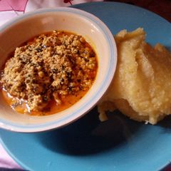 A picture of Baked egusi soup (Danti Kitchen).