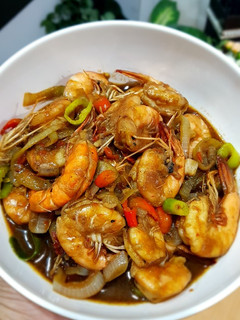 Foto resep Udang saus lada hitam