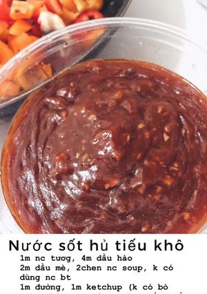 Hình của món Nước sốt hủ tiếu mì khô / bánh mì.
