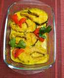 Doi mucch fish in sour curd curry