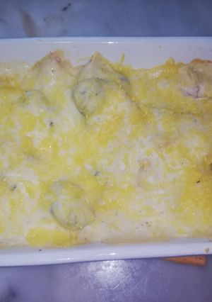 Une photo de Gratin de brocolis. 🥦🥦🧀🧀🧀