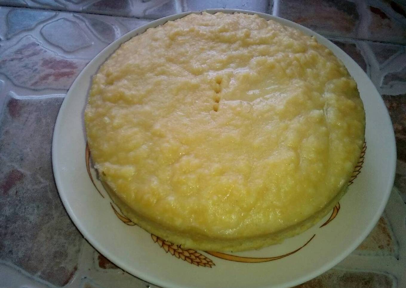 Steam corn cake