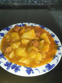 Una foto de Patatas a la riojana