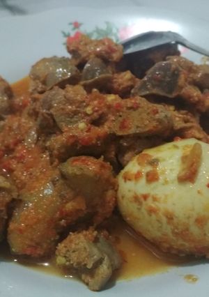 Foto resep Ati ampela telur bumbu rujak