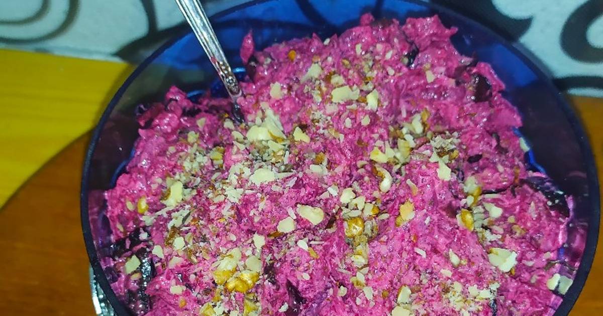 Салат со свеклой и грецкими орехами, рецепты с фото (898