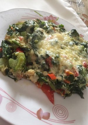 Una foto de Tortilla de verdes variados