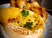A picture of leek cheese bake