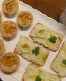 Tartaletas de foie gras con jalea de vino blanco