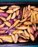 Papitas nativas horneadas con tomillo