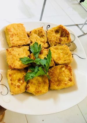 Hình của món Đậu rán rim mắm.