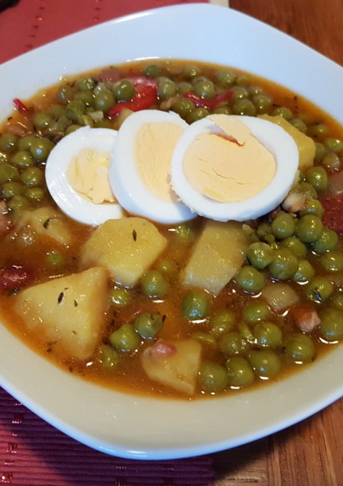 Una foto de Arvejas o guisantes al estilo canario