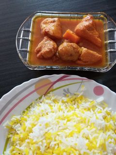 عکسی از دستور خورشت مرغ و آلو
