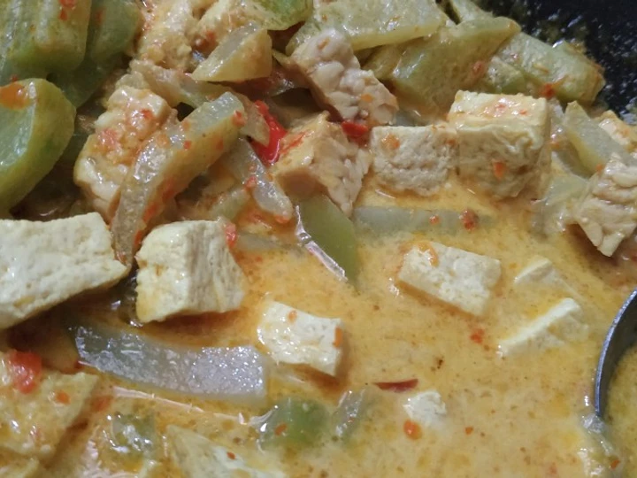 Easy Way Make Lodeh labu siam(tempe+tahu) pedas the Delicious Perfect