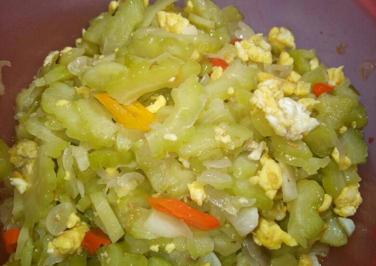 Resep Sayur pare anti pahit Anti Gagal