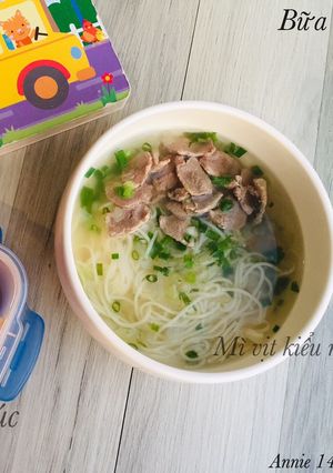 Hình của món Mì vịt kiểu mẹ - ăn dặm.