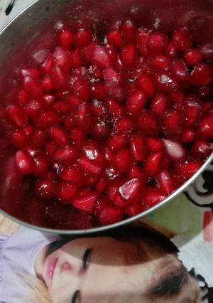 A picture of Salted pomegranate seeds.