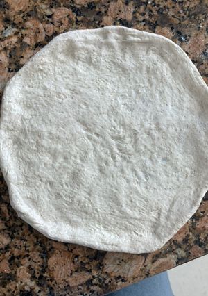 Una foto de Masa para pizza vegana con descarte de masa madre