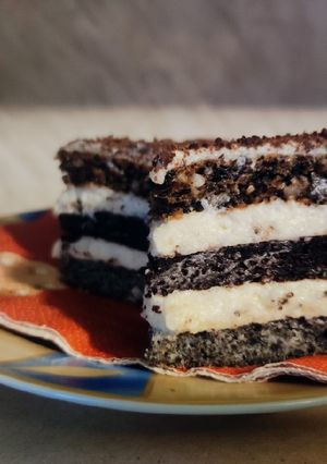 Csuda csíkos krémes recept fotója