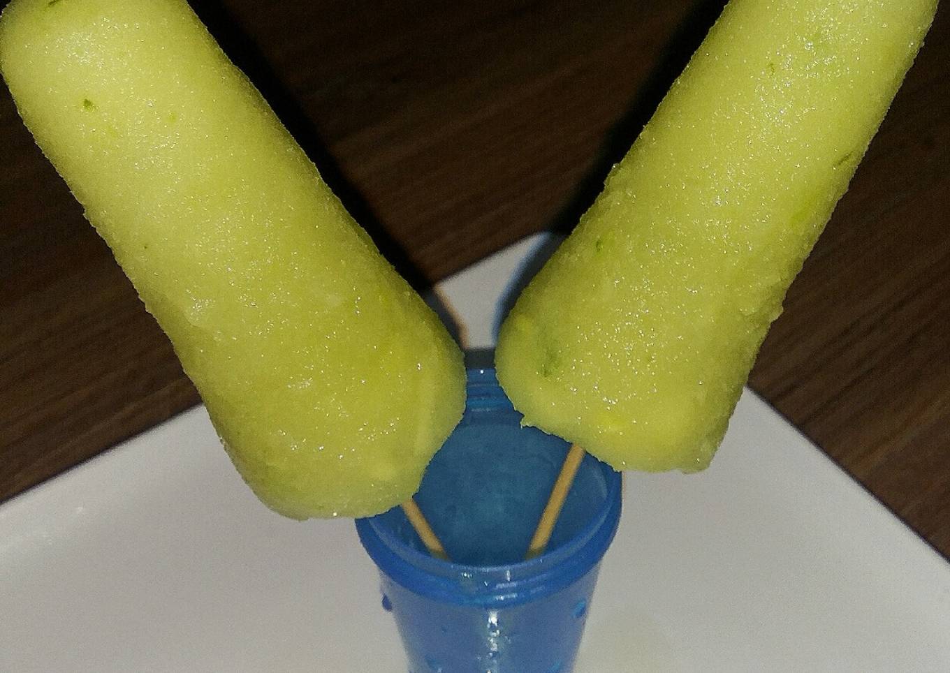 Raw mango ice candy