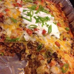 A picture of Best taco lasagna.