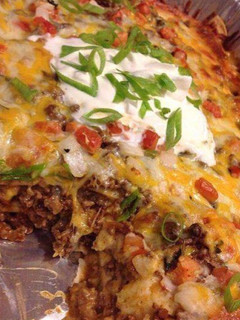 A picture of Best taco lasagna.