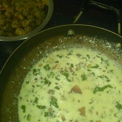 A picture of Majjiga Pulusu (Butter milk Stew).