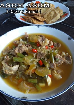 Foto resep Asem Asem Daging Buncis