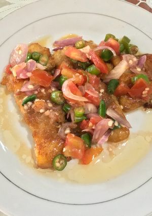 Foto resep Grilled Dori with Sambal Matah / Dori Panggang Sambal Matah
