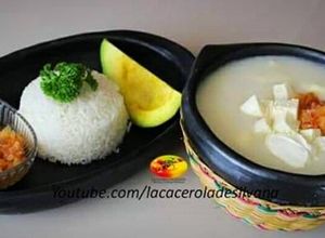 Una foto de Mote de ñame con queso costeño (Colombia)