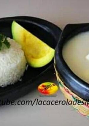 Una foto de Mote de ñame con queso costeño (Colombia)