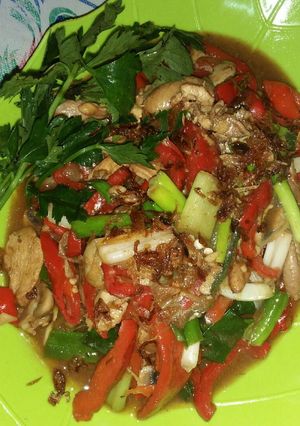 Foto resep Ayam jamur masak teriyaki ala Me