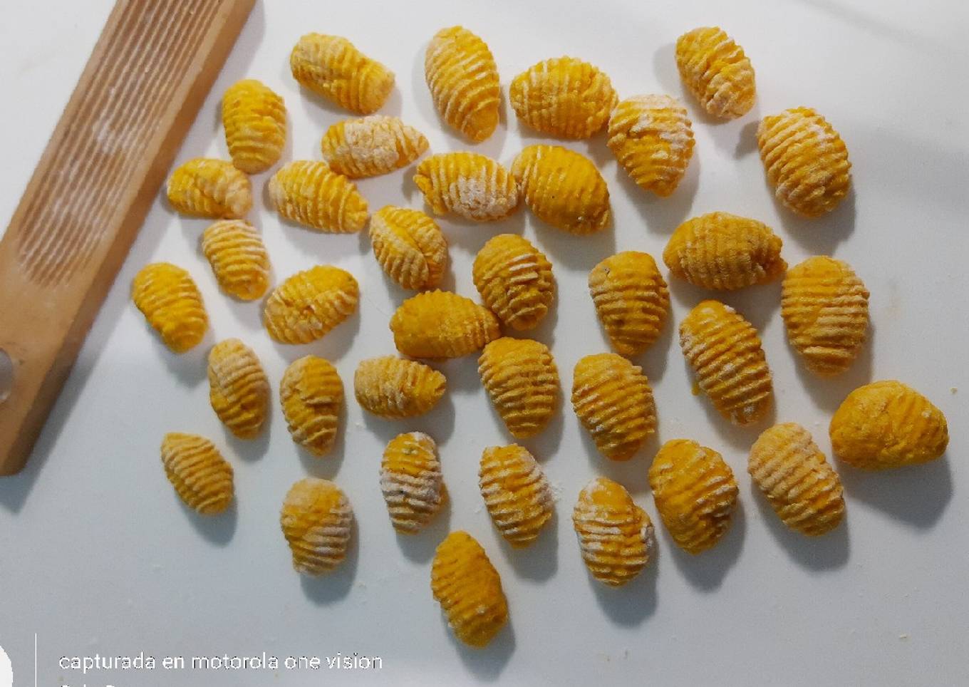 Gnocchis de calabaza naranja