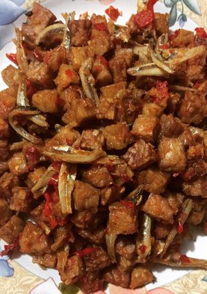 Foto resep Orek pedas tempe teri (no kecap)