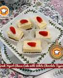 👩‍🍳Greek Yoghurt Cheese Cake with White Chocolate Topping 🇲🇾