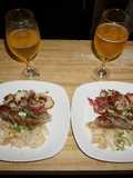 Bratwursts with Bavarian Potato Salad and Bavarian Braised Cabbage, Jon Style