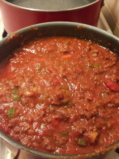A picture of Spice up your jar spaghetti sauce!!!! delicious.