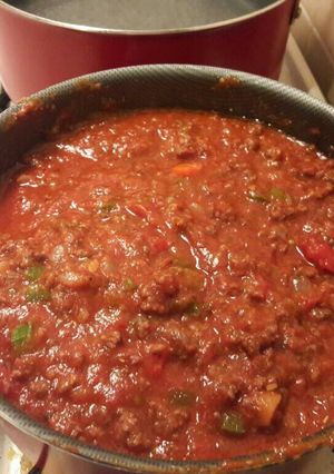 A picture of Spice up your jar spaghetti sauce!!!! delicious.