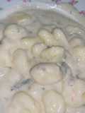 Nhoque com molho de gorgonzola