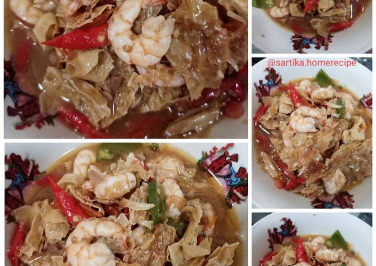 step by step membuat Tauco udang kembang tahu ala me 🥰 yang puas
